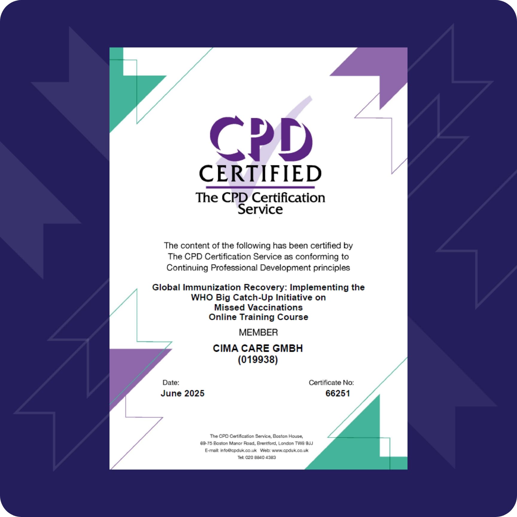 CPD Certificate 3