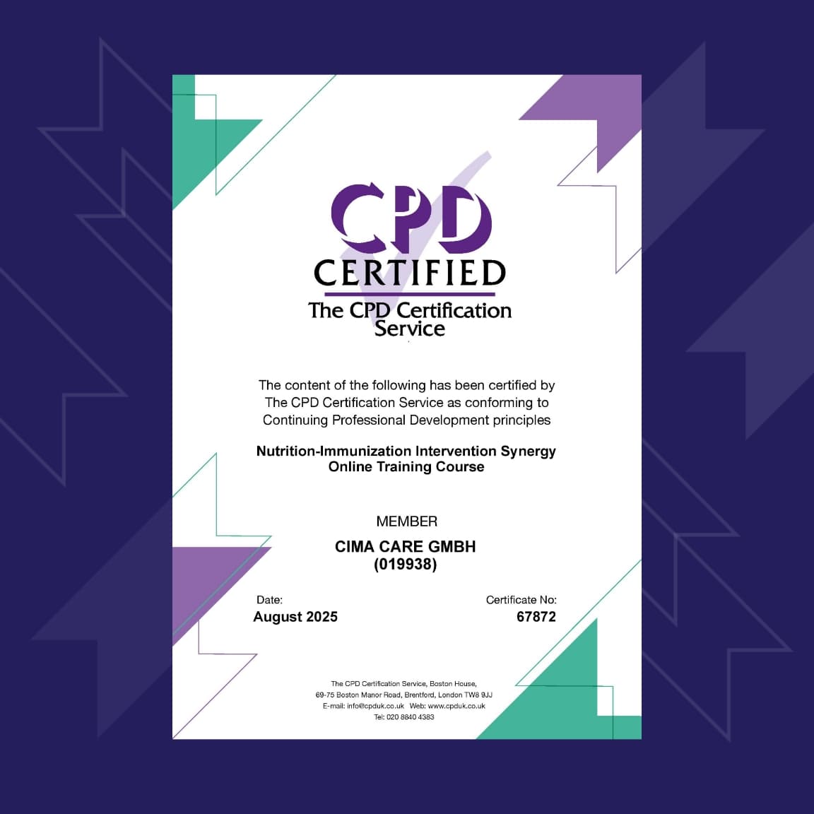 CPD Certificate 4
