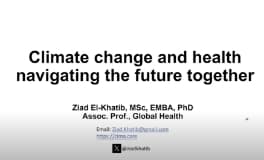 Climate Change, Public Health & Vaccination: Safeguarding Our Children August 2024