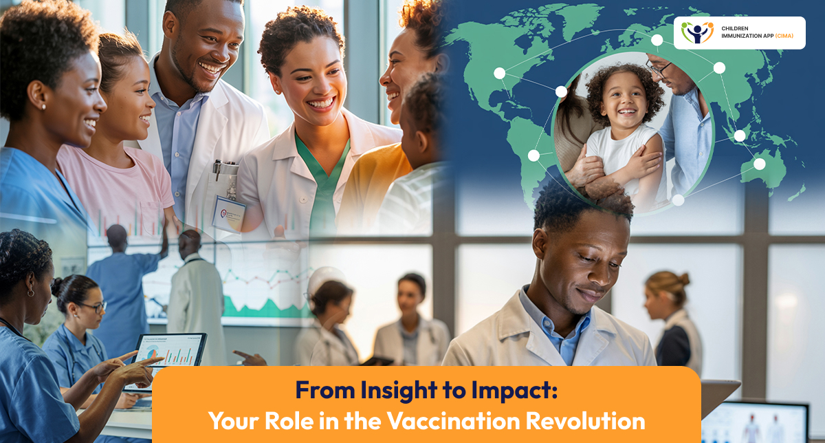  CIMA Care ecosystem: diverse healthcare teams, global collaboration, technology.
