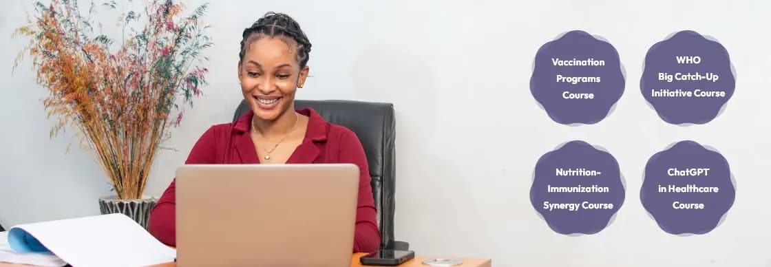 a woman in front of her laptop