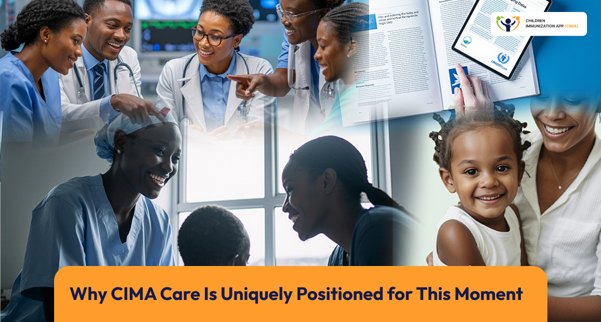 CIMA Care's advantage: evidence study, team training, childcare, healthy kids.