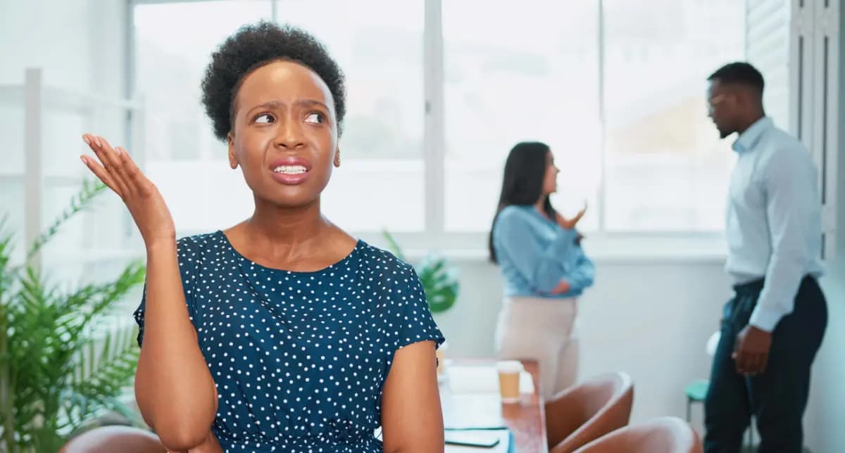 A Female healthcare worker facing discrimination.