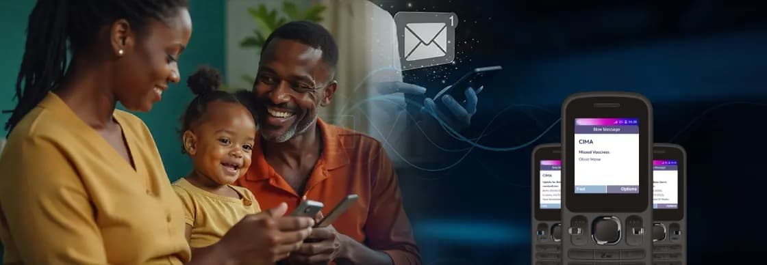 happy family using cima care app