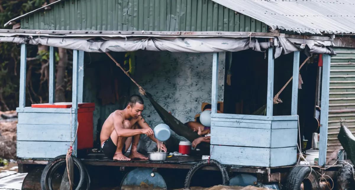 Safeguarding Herd Immunity Amid Climate-Driven Displacement