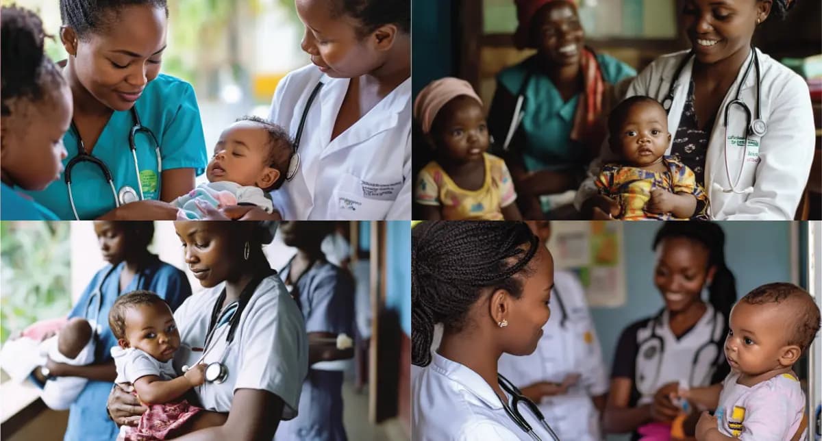 Mobile clinics enhancing healthcare access for women and children’s immunization.