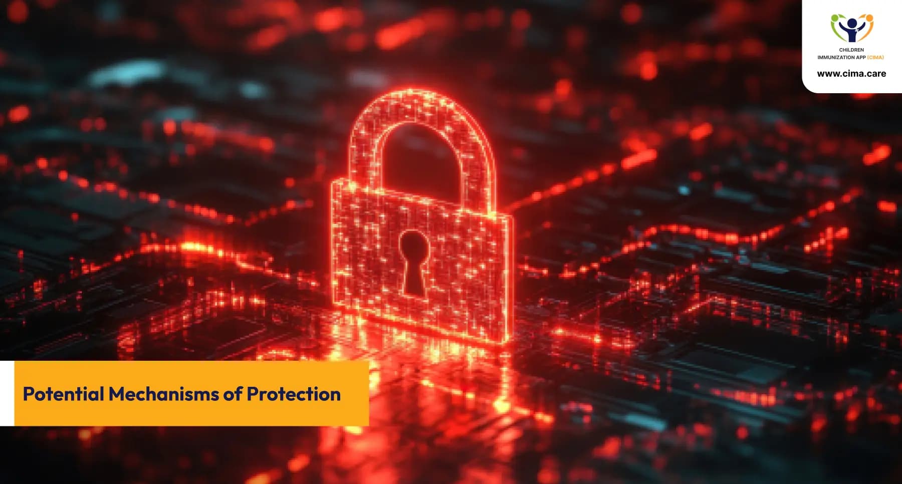 Digital padlock symbolizing protective mechanisms against autoimmune triggers.